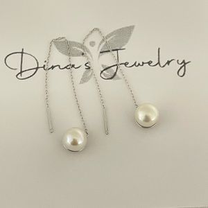 925 Threaders Freshwater Pearl Earrings